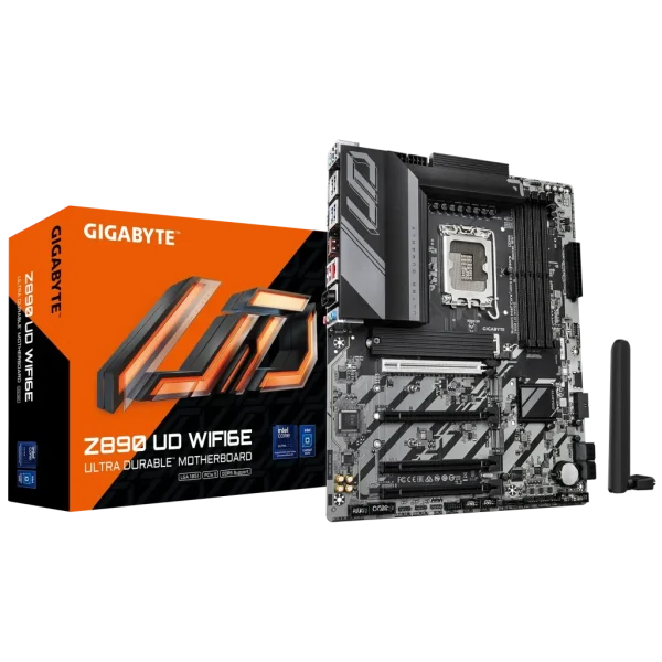 GIGABYTE Intel® Z890 Chipset for LGA 1851; 4x DDR5; 3x M2; USB4® USB Type-C®/DP; ATX.