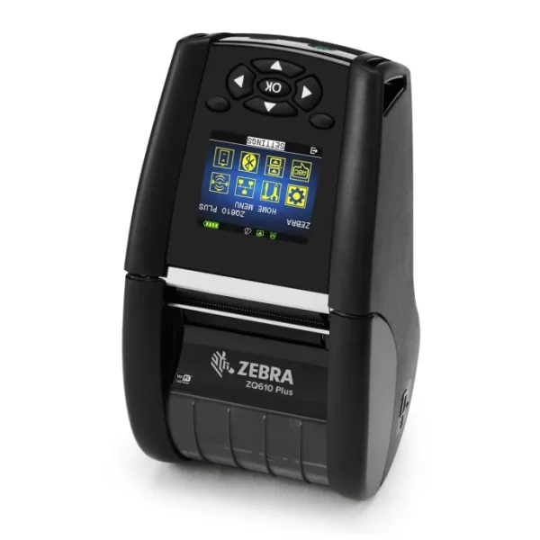 Zebra DT Printer ZQ620 Plus 3''/72mm; English fonts;Dual 802.11AC / BT4.x; Linered platen; 0.75'' core; Group E; Shoulder strap;
