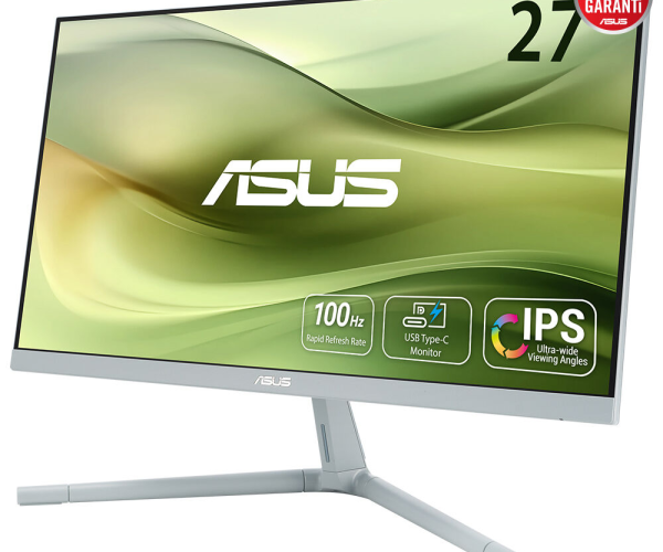 ASUS VU279CFE Eye Care Gaming Monitor – 27 inch; FHD (1920 x 1080); IPS; 100 Hz; IPS; 99% sRGB; Adaptive-Sync; USB Type-C port w