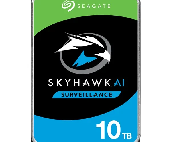 Seagate Skyhawk AI ST10000VE001.  10TB 3.5'' HDD Surveillance Drives; SATA 6GB/s Interface; 256MB Cache; RPM: 7200; 512e