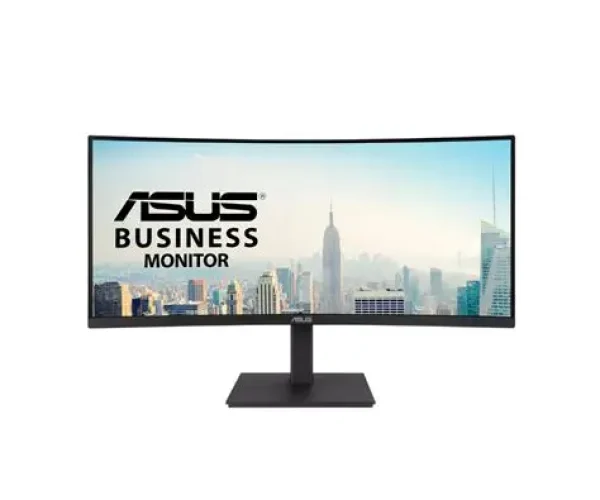 ASUS VA34VCPSR Docking Monitor – 34 inch; WQHD (3440x1440); 1500R Curvature; Frameless; USB-C PD 96W; RJ45; USB hub; Low Blue Li