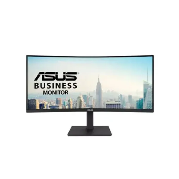 ASUS VA34VCPSR Docking Monitor – 34 inch; WQHD (3440x1440); 1500R Curvature; Frameless; USB-C PD 96W; RJ45; USB hub; Low Blue Li
