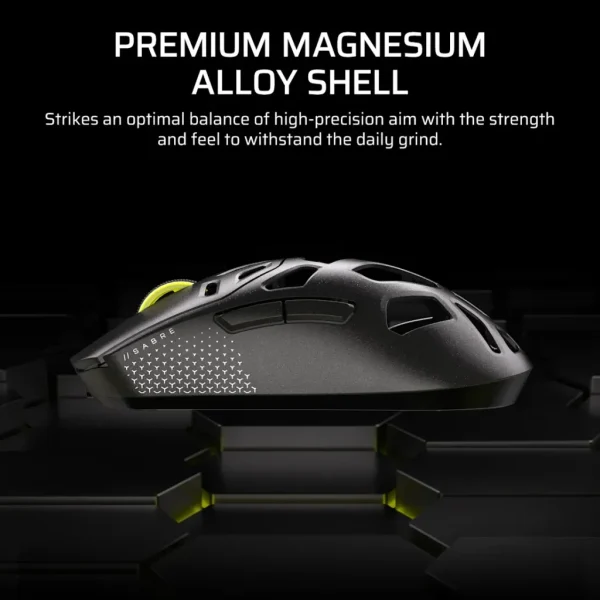 SABRE v2 PRO WIRELESS MAGNESIUM ALLOY Gaming Mouse – Black; 33kDPI.