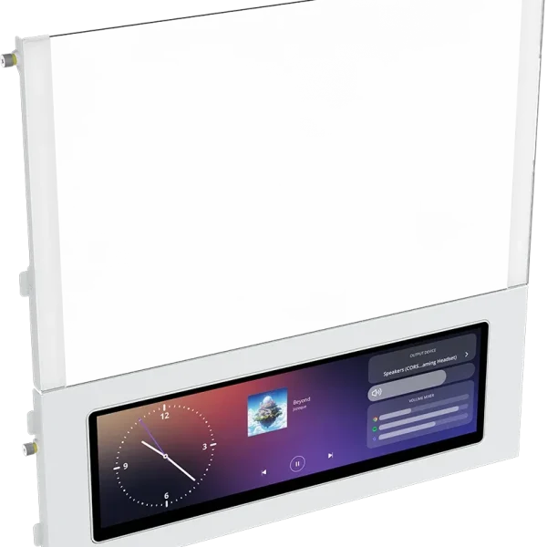 FRAME 4000D LCD RS ARGB Premium Mid-Tower PC Case; Includes 4x RS120 PWM ARGB Fans; XENEON EDGE; White.