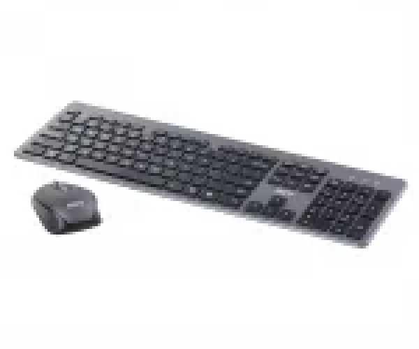 RCT Wireless Keyboard and Mouse Combo | 104-key Slimline Scissor Switch Keyboard | Wireless Optical Mouse; 1200DPI