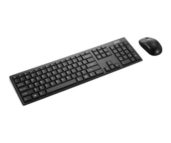 LENOVO 100 Wireless Keyboard and Mouse Combo | US English | 2.4Ghz Receiver | BLACK| 1600 DPI | 1yr Carry In