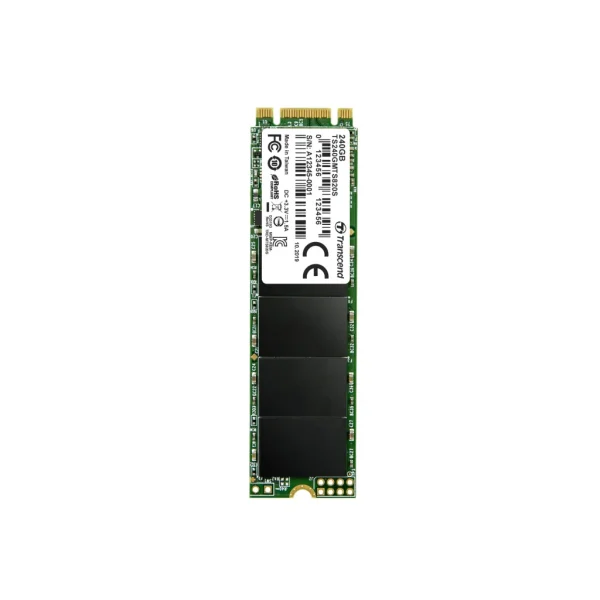 TRANSCEND 240GB MTS820 SATA3 M.2 2280 SSD - TLC - CACHELESS