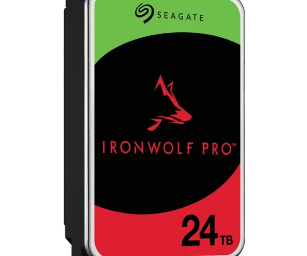 Seagate Ironwolf Pro ST24000NT002 24TB 3.5'' HDD NAS Drives 7200 RPM; SATA 6GB/s Interface; 256MB Cache;550TB/Year; Unlimited Ba