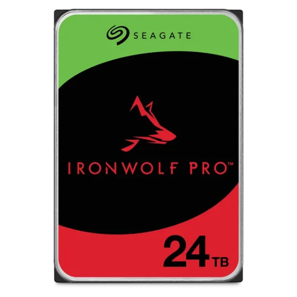 Seagate Ironwolf Pro ST24000NT002 24TB 3.5'' HDD NAS Drives 7200 RPM; SATA 6GB/s Interface; 256MB Cache;550TB/Year; Unlimited Ba