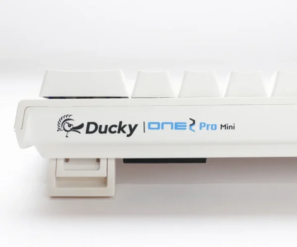 Ducky Keyboard One 2 Pro 60% Mechanical Keyboard; RGB; PBT Double Shot Keycaps - White- Cherry Silver.