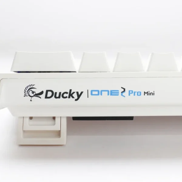 Ducky Keyboard One 2 Pro 60% Mechanical Keyboard; RGB; PBT Double Shot Keycaps - White- Cherry Silver.